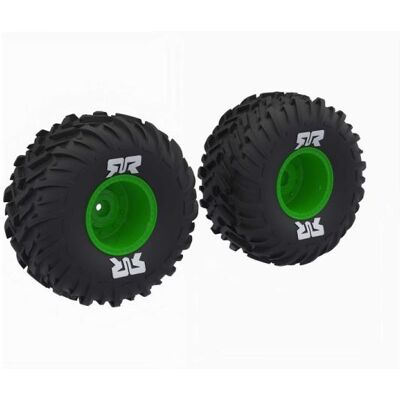 Arrma kolo s pneu dBoots Cut Chevron, disk zelený (2) Arrma kolo s pneu dBoots Cut Chevron, disk zelený (2)