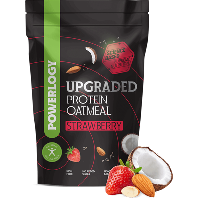Powerlogy Organic Oatmeal 350 g Jahoda Powerlogy Organic Oatmeal 350 g Jahoda
