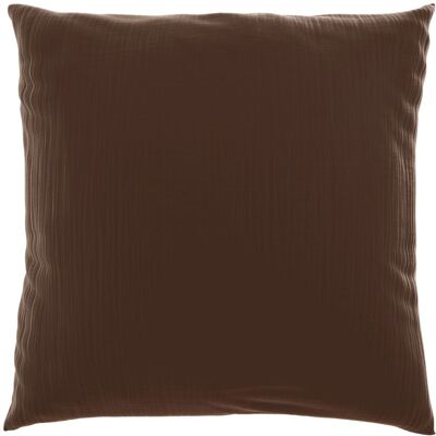 TOP Mušelínový povlak na polštář 70x90 TMAVĚ HNĚDÝ TOP Mušelínový povlak na polštář 70x90 TMAVĚ HNĚDÝ