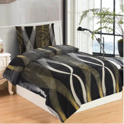 TopProstěradla.cz Mikroplyšové povlečení Premium 140x200+70x90 Golden waves TopProstěradla.cz Mikroplyšové povlečení Premium 140x200+70x90 Golden waves