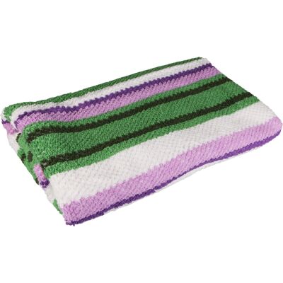 TOP TP Froté ručník 50x100 - Pruhy zeleno - fialové TOP TP Froté ručník 50x100 - Pruhy zeleno - fialové