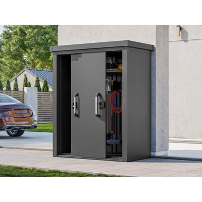 PRIMEYARD Zahradní skříň 150 x 78 cm XL, antracitová - (GFPV00925) PRIMEYARD Zahradní skříň 150 x 78 cm XL, antracitová - (GFPV00925)