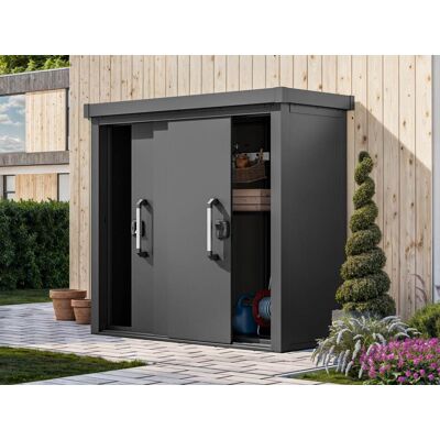 PRIMEYARD Zahradní skříň 180 x 78 cm L, antracitová - (GFPV00926) PRIMEYARD Zahradní skříň 180 x 78 cm L, antracitová - (GFPV00926)
