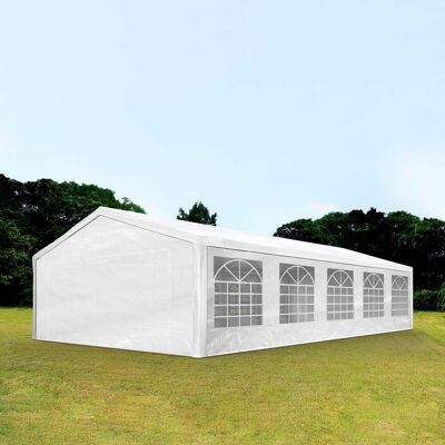 TOOLPORT Párty stan 5x10 m, plachta z PE, bílá - (90104) TOOLPORT Párty stan 5x10 m, plachta z PE, bílá - (90104)