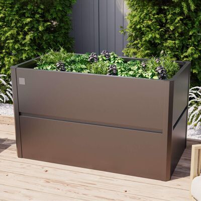 PRIMEYARD Vyvýšený záhon 150 x 85 x 77 cm, ocel, antracitová - (GFPV00779) PRIMEYARD Vyvýšený záhon 150 x 85 x 77 cm, ocel, antracitová - (GFPV00779)