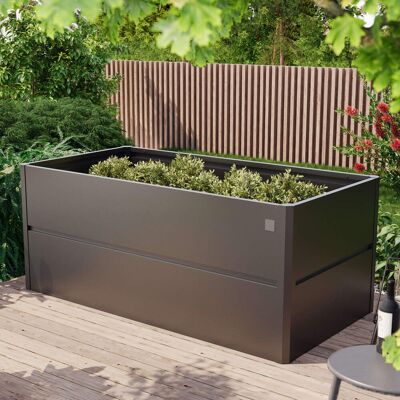 PRIMEYARD Vyvýšený záhon 200 x 100 x 77 cm, ocel, antracitová - (GFPV00771) PRIMEYARD Vyvýšený záhon 200 x 100 x 77 cm, ocel, antracitová - (GFPV00771)