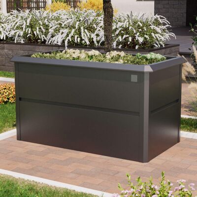 PRIMEYARD Vyvýšený záhon 150 x 85 x 77 cm, ocel, antracitová, vč. ochrany proti slimákům - (GFPV00780) PRIMEYARD Vyvýšený záhon 150 x 85 x 77 cm, ocel, antracitová, vč. ochrany proti slimákům - (GFPV00780)