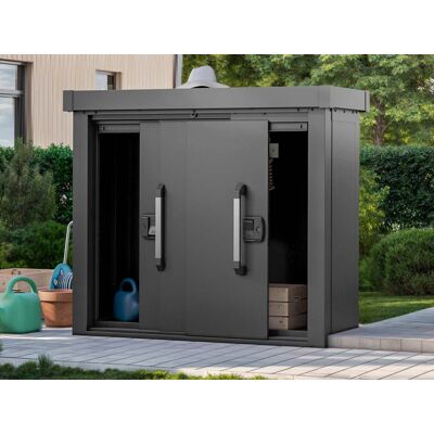 PRIMEYARD Zahradní skříň 135 x 55 cm S, antracitová - (GFPV00922) PRIMEYARD Zahradní skříň 135 x 55 cm S, antracitová - (GFPV00922)