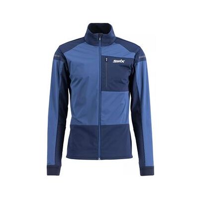 Swix Dynamic Men Jacket; lake blue/dark navy, vel.: S Swix Dynamic Men Jacket; lake blue/dark navy, vel.: S