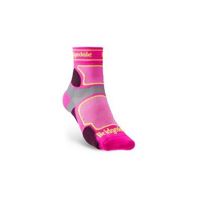 BRIDGEDALE Trail Run UL T2 CS 3/4 Crew Pink; běžecké ponožky BRIDGEDALE Trail Run UL T2 CS 3/4 Crew Pink; běžecké ponožky