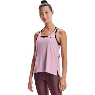 Dámské tílko 1360831 Knockout Mesh Back Tank FW21 - Under Armour XL melange-šedá Dámské tílko 1360831 Knockout Mesh Back Tank FW21 - Under Armour XL melange-šedá