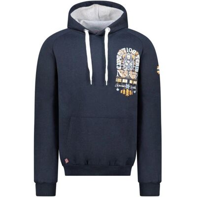 Pánská mikina WZ3016H/GN Šedá melanž s potiskem - Geographical Norway šedá melange 2XL Pánská mikina WZ3016H/GN Šedá melanž s potiskem - Geographical Norway šedá melange 2XL