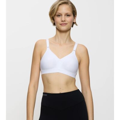 TRIACTION – Sportovní podprsenka bez kostic pro jógu a pilates Triumph WHITE 75D TRIACTION – Sportovní podprsenka bez kostic pro jógu a pilates Triumph WHITE 75D
