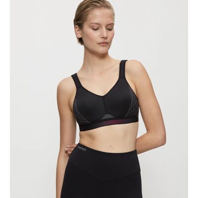Dámská podprsenka Triaction Cardio Flow P EX - BLACK - černá 0004 - TRIUMPH BLACK 100D Dámská podprsenka Triaction Cardio Flow P EX - BLACK - černá 0004 - TRIUMPH BLACK 100D