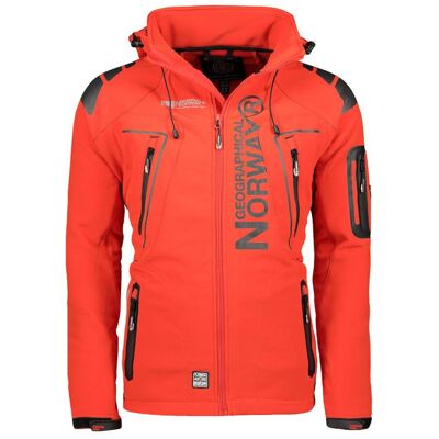 Geographical Norway pánská sportovní bunda Techno MEN 056 BS3 s nastavitelnou kapucí nepromokavá červená (WU1060H/GN) pánské s Geographical Norway pánská sportovní bunda Techno MEN 056 BS3 s nastavitelnou kapucí nepromokavá červená (WU1060H/GN) pánské s