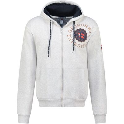 Geographical Norway Gakado Blended DB 100 M WZ3016H/GN-Blended Grey mikina 2XL Geographical Norway Gakado Blended DB 100 M WZ3016H/GN-Blended Grey mikina 2XL