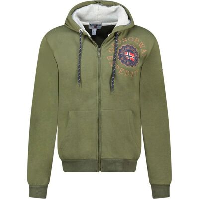 Mikina Geographical Norway Geganto DB 100 M WZ3028H/GN-Kaki pánské m Mikina Geographical Norway Geganto DB 100 M WZ3028H/GN-Kaki pánské m