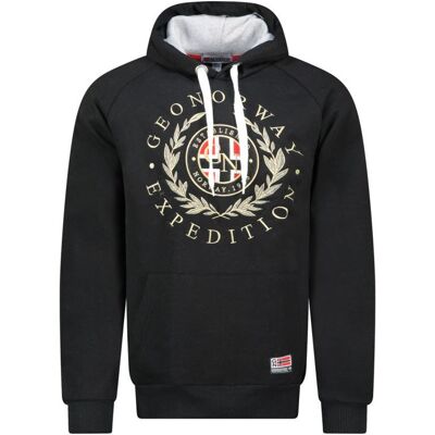 Geographical Norway Giger DB 100 M WZ3045H/GN-černá mikina m Geographical Norway Giger DB 100 M WZ3045H/GN-černá mikina m