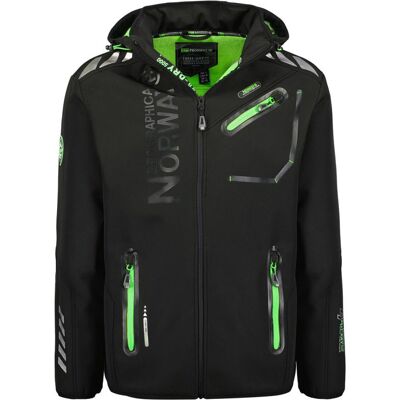 Geographical Norway pánská softshellová bunda ROYAUTE BLACK / GREEN DB MEN 068 BLACK / GREEN (WY8026H/GN-NOIR / VERT) m Geographical Norway pánská softshellová bunda ROYAUTE BLACK / GREEN DB MEN 068 BLACK / GREEN (WY8026H/GN-NOIR / VERT) m