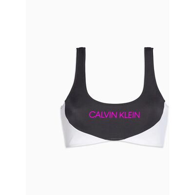 Vrchní díl plavek KW0KW00898-BEH černobílá - Calvin Klein S černá-bílá Vrchní díl plavek KW0KW00898-BEH černobílá - Calvin Klein S černá-bílá