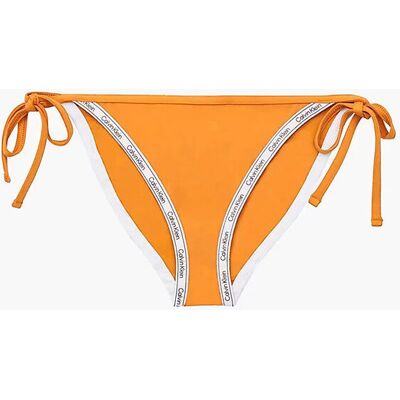 Spodní díl plavek KW01711 ZEG oranžové - Calvin Klein L oranžová-bílá Spodní díl plavek KW01711 ZEG oranžové - Calvin Klein L oranžová-bílá
