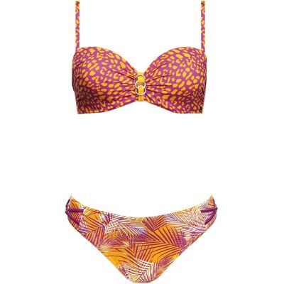 Dvojdílné plavky Paradise 2 S7300O22 - Self 40C oranžová-fialová Dvojdílné plavky Paradise 2 S7300O22 - Self 40C oranžová-fialová