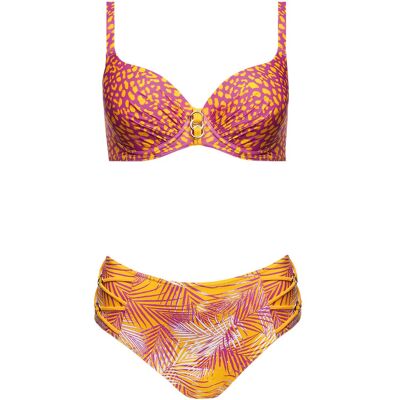 Dvoudílné plavky Paradise 3 S940O22 - Self 38H oranžová-fialová Dvoudílné plavky Paradise 3 S940O22 - Self 38H oranžová-fialová