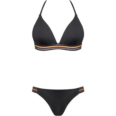 Dámské dvoudílné plavky S555G2 Cosmo1 - Self černo-zlatá 36D Dámské dvoudílné plavky S555G2 Cosmo1 - Self černo-zlatá 36D