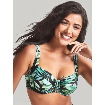 Dámská plavková podprsenka SW1642 Bali Full Cup Bikini zelené s listy - Panache 90JJ Dámská plavková podprsenka SW1642 Bali Full Cup Bikini zelené s listy - Panache 90JJ