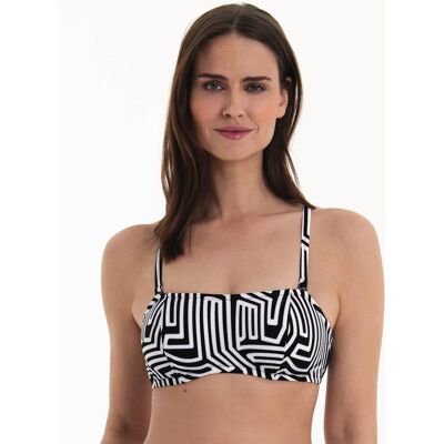 Dámská plavková podprsenka Bella Top Bikini 8824-1 Černá - Anita RosaFaia černo - bílá 38H Dámská plavková podprsenka Bella Top Bikini 8824-1 Černá - Anita RosaFaia černo - bílá 38H