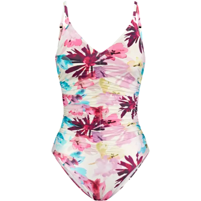 Dámské jednodílné plavky Summer Fleur OP 01 - Triumph tmavá kombinace tyrkysové (M025) 042E Dámské jednodílné plavky Summer Fleur OP 01 - Triumph tmavá kombinace tyrkysové (M025) 042E