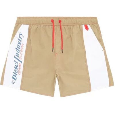 Pánská koupací kraťasy 00SXLI 0PCAI E6489 khaki/bílá - Diesel khaki XL Pánská koupací kraťasy 00SXLI 0PCAI E6489 khaki/bílá - Diesel khaki XL