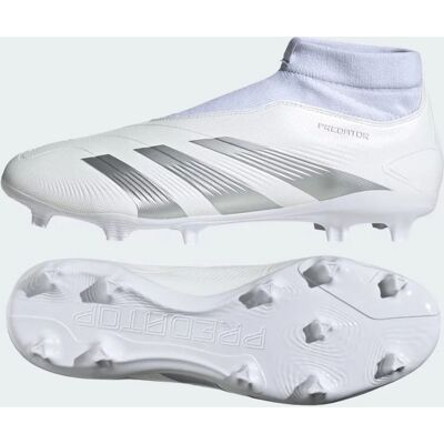 adidas Predator Laceless Fotbalové Boty - Bílá/Stříbrná - Muž adidas Predator Laceless Fotbalové Boty - Bílá/Stříbrná - Muž