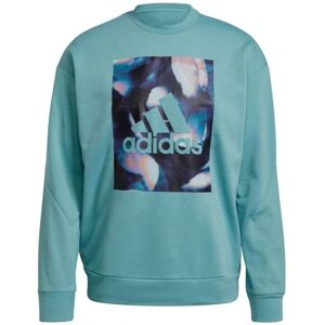 Pánská mikina uforu W GS3893 tyrkysová - Adidas L Pánská mikina uforu W GS3893 tyrkysová - Adidas L