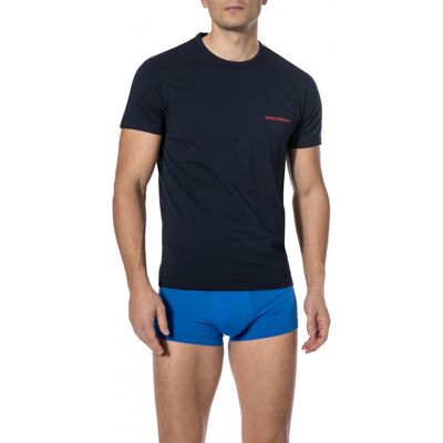 Giorgio Armani Pánské tričko 2pcs 111267 9P717 27435 tmavě modrá - Emporio Armani tmavě modrá 2XL Giorgio Armani Pánské tričko 2pcs 111267 9P717 27435 tmavě modrá - Emporio Armani tmavě modrá 2XL