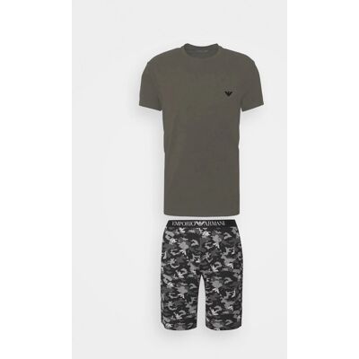Giorgio Armani Pánské pyžamo 111360 2F567 76020 šedá - Emporio Armani šedá XL Giorgio Armani Pánské pyžamo 111360 2F567 76020 šedá - Emporio Armani šedá XL