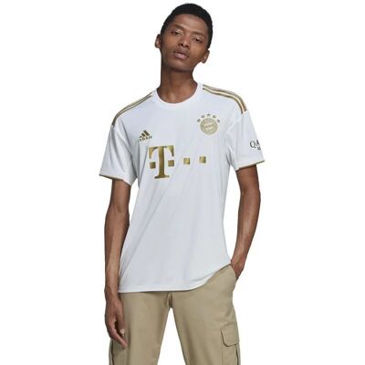 Pánské tričko FC Bayern JSY M HI3886 Bílá se zlatou - Adidas bílo-zlatá XL Pánské tričko FC Bayern JSY M HI3886 Bílá se zlatou - Adidas bílo-zlatá XL