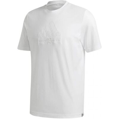 Pánské tričko M BB T GD3844 Bílá vzor - Adidas bílá - vzor L Pánské tričko M BB T GD3844 Bílá vzor - Adidas bílá - vzor L