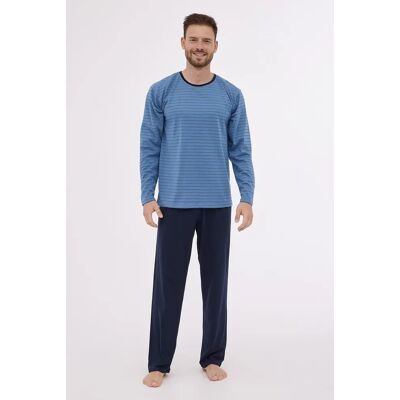 Pyžamo Cornette 138/49 dlouhé/r S-2XL tmavě modrá L Pyžamo Cornette 138/49 dlouhé/r S-2XL tmavě modrá L
