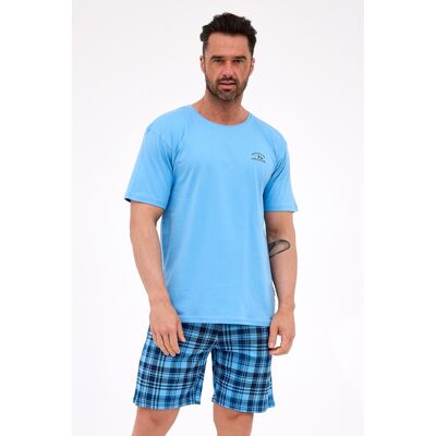 Pánské pyžamo Cornette 326/311 Ready 2 M-2XL Modrá L Pánské pyžamo Cornette 326/311 Ready 2 M-2XL Modrá L