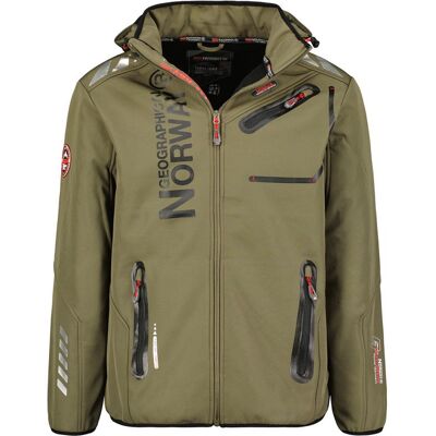 Geographical Norway Softshellová bunda Royaute DB 068 M WY1997H/GN-Kaki / Black XL Geographical Norway Softshellová bunda Royaute DB 068 M WY1997H/GN-Kaki / Black XL