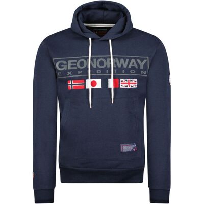 Geographical Norway Geografické Norsko Great DB 317 M WY8611H/GN-Navy mikina s Geographical Norway Geografické Norsko Great DB 317 M WY8611H/GN-Navy mikina s