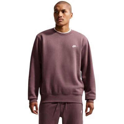 Pánská mikina Nike Club BB hnědá FN3886 502 s Pánská mikina Nike Club BB hnědá FN3886 502 s