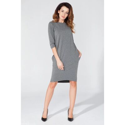 Dámské šaty T105/4 - Tessita tmavě šedá 42/XL Dámské šaty T105/4 - Tessita tmavě šedá 42/XL