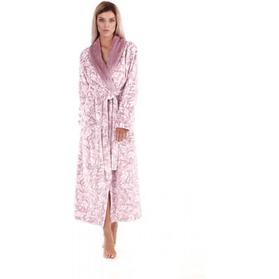 Dámský župan 25564303 Flora - Vestis XXL fialovo -bílá Dámský župan 25564303 Flora - Vestis XXL fialovo -bílá