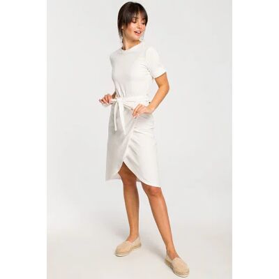 Dámské šaty B118 - BEwear světle šedá XXL Dámské šaty B118 - BEwear světle šedá XXL