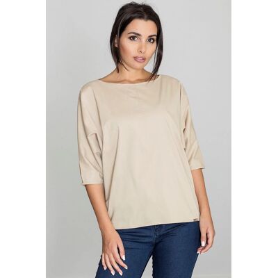 Dámská halenka M563 - Figl béžová L/XL Dámská halenka M563 - Figl béžová L/XL