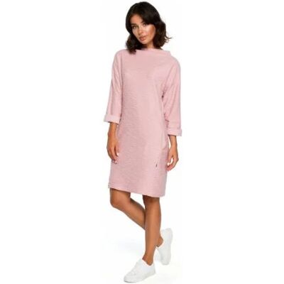 dámské šaty model 124052 - BEwear XL starorůžová dámské šaty model 124052 - BEwear XL starorůžová