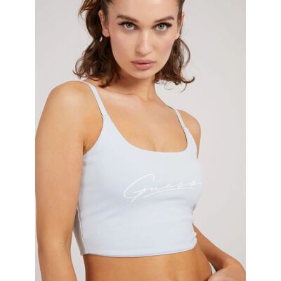 Dámský crop top O1BA10KASI1 - G707- Mint - Guess L mint Dámský crop top O1BA10KASI1 - G707- Mint - Guess L mint
