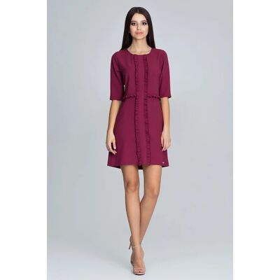 Figl Šaty M618 - Figl 42/XL bordó Figl Šaty M618 - Figl 42/XL bordó